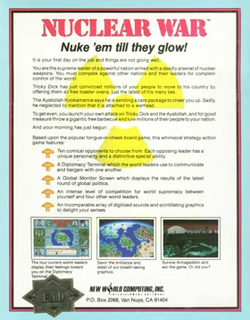 Nuclear War_Disk2 box cover back